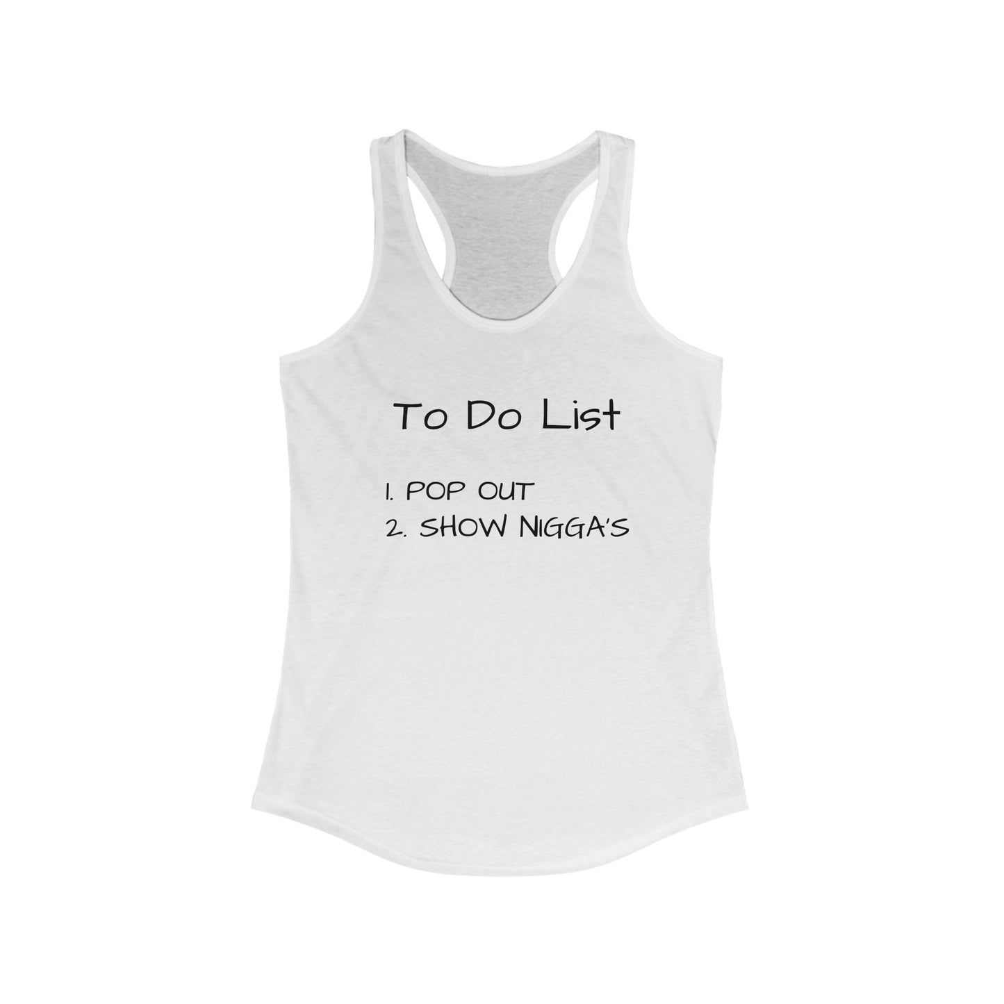 To Do List V2 Women's Ideal Racerback Tank
