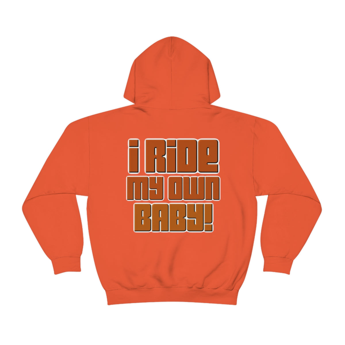 Bagger Babe ( Orange Letter ) Unisex Heavy Blend™ Hooded Sweatshirt
