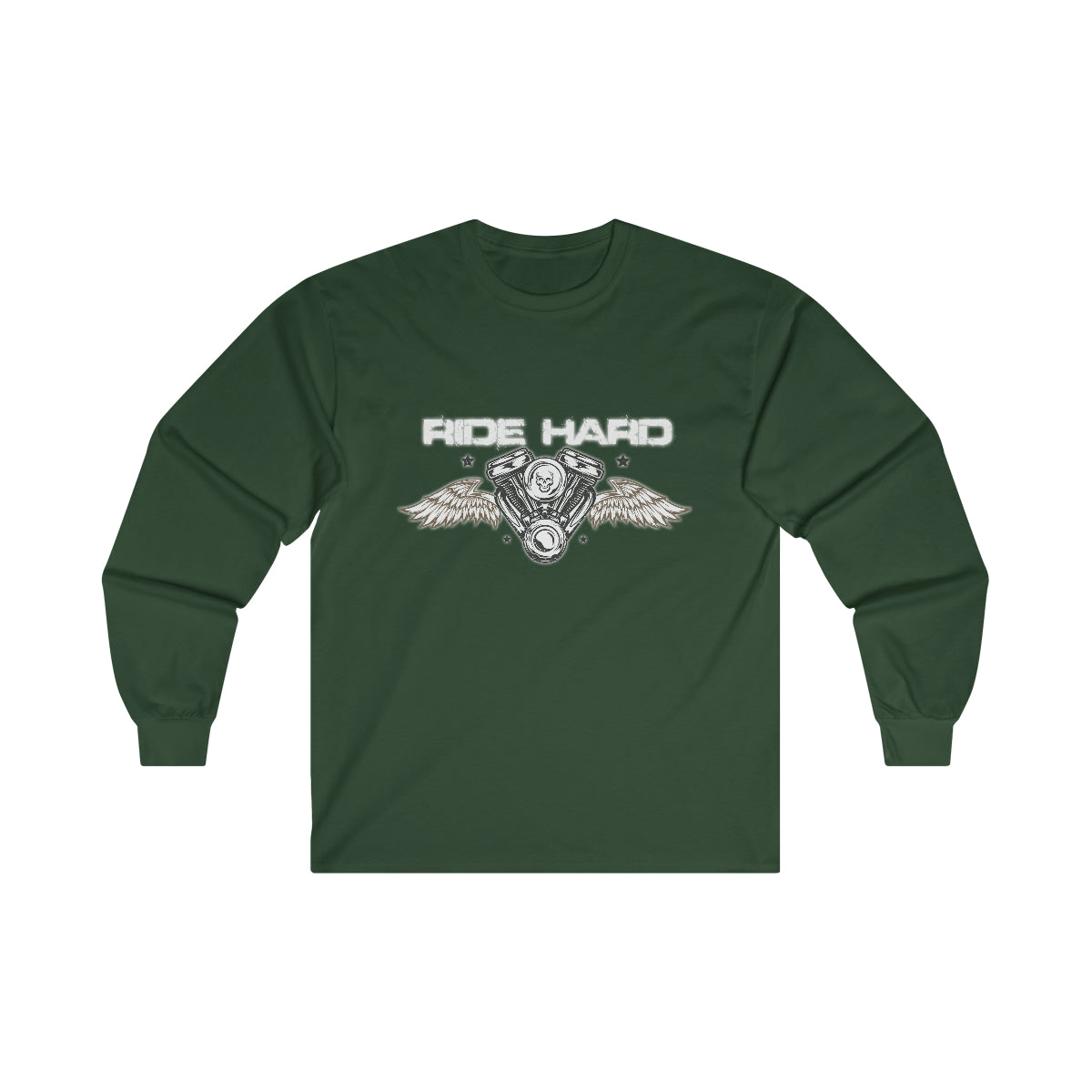 Ride Hard (White Letters ) Ultra Cotton Long Sleeve Tee