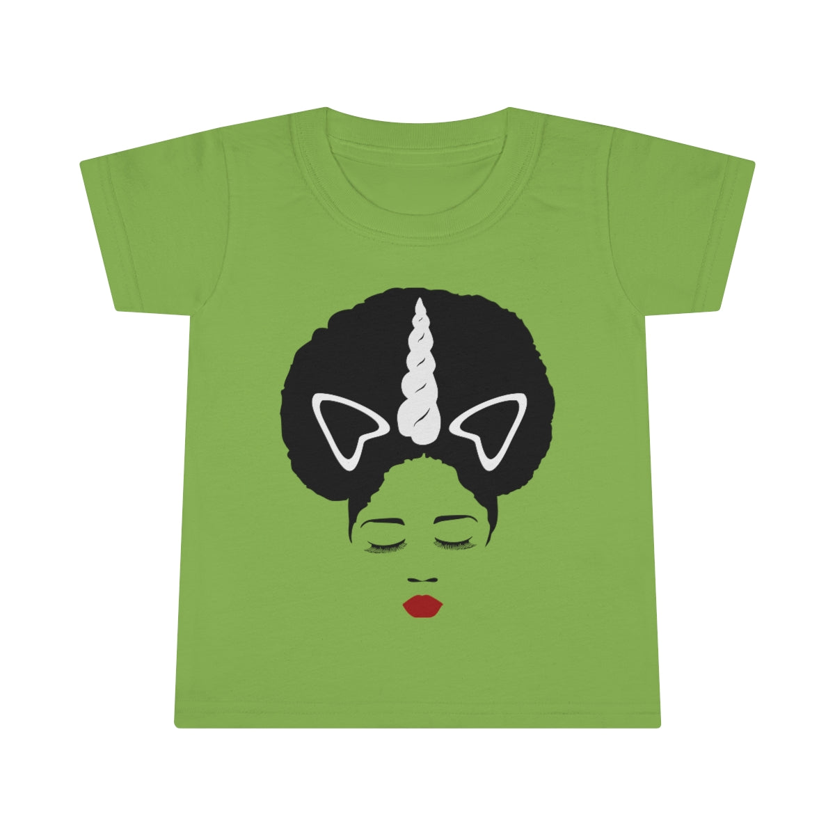 Girls Afro Unicorn Toddler T-shirt