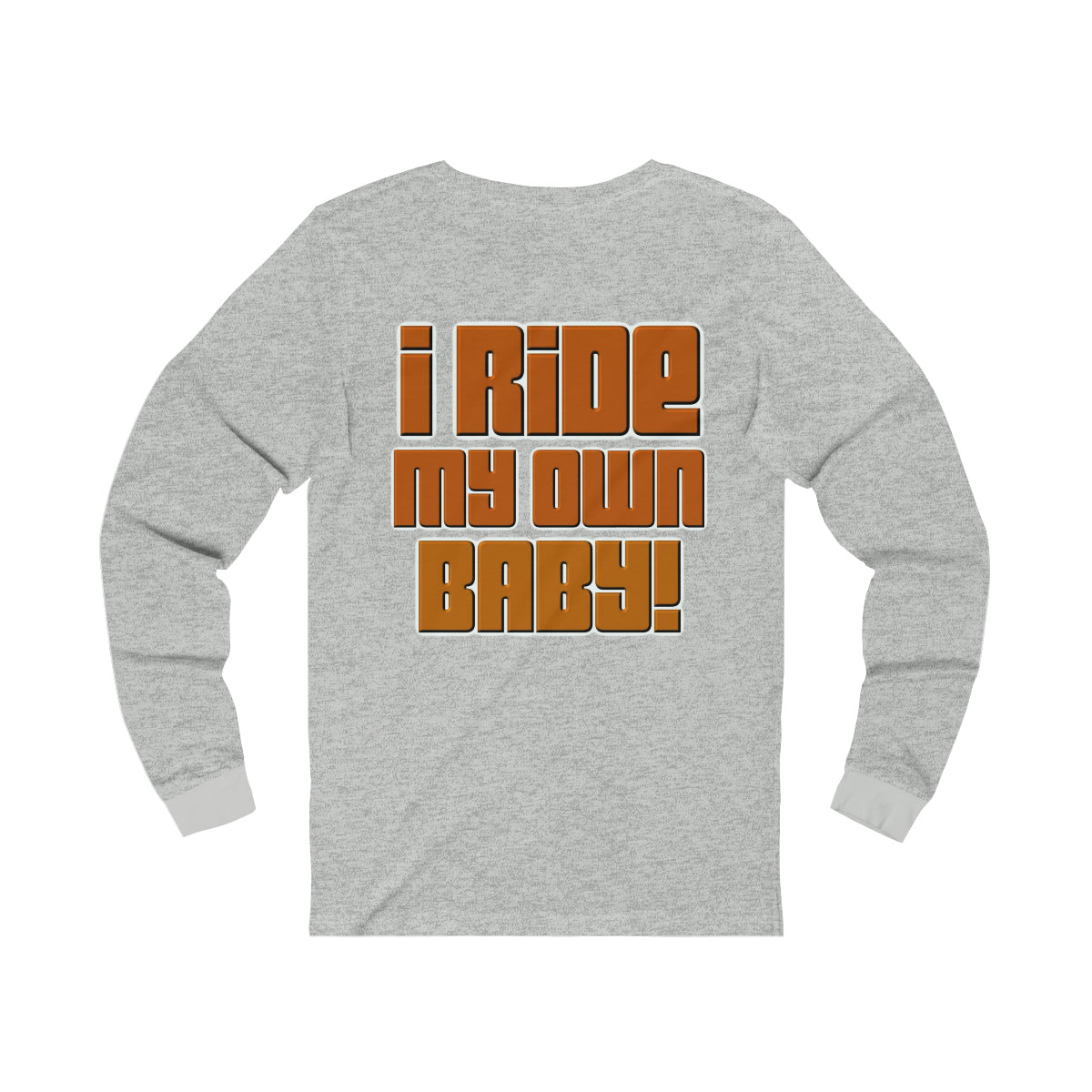Bagger Babe (Orange Letters) Unisex Jersey Long Sleeve Tee