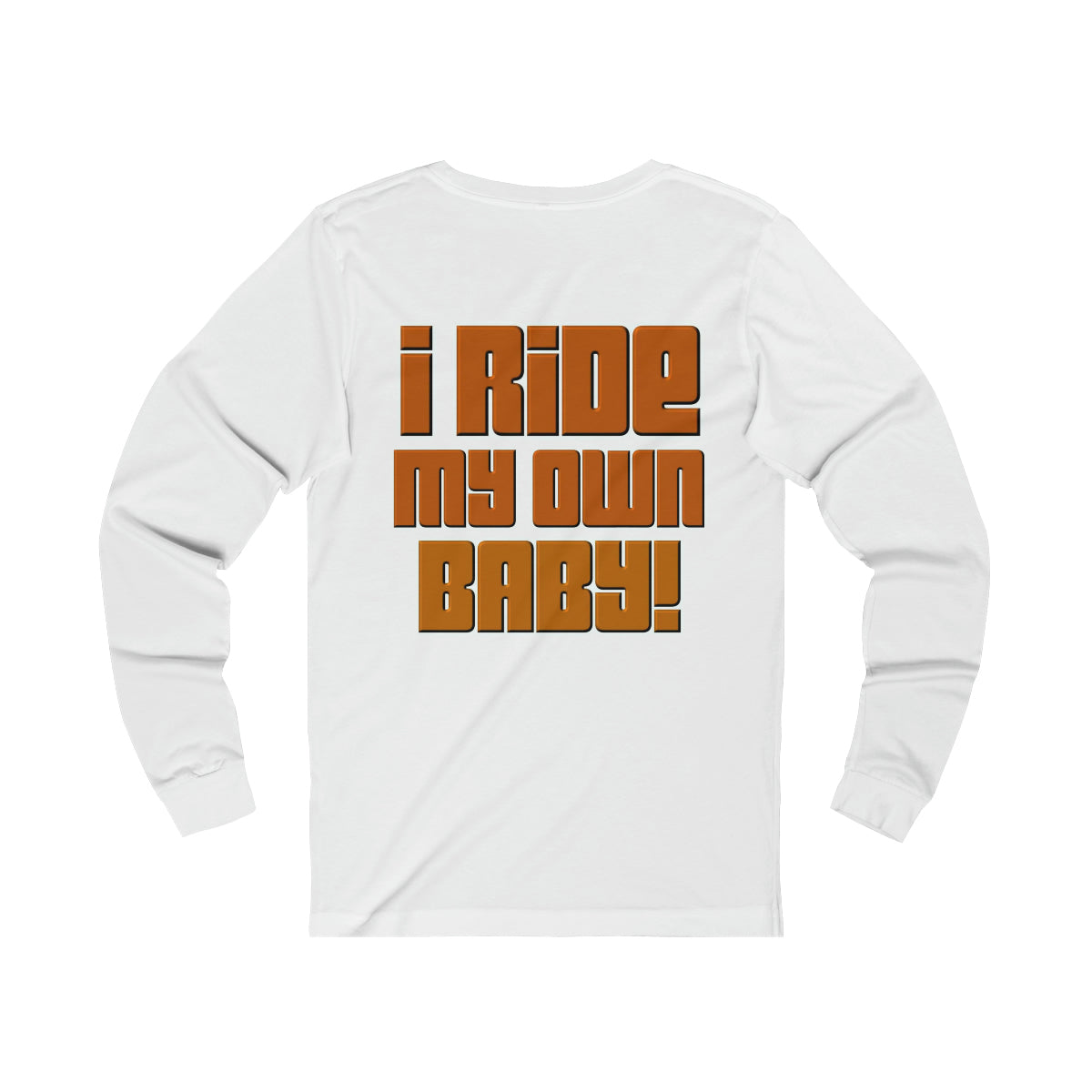 Bagger Babe (Orange Letters) Unisex Jersey Long Sleeve Tee