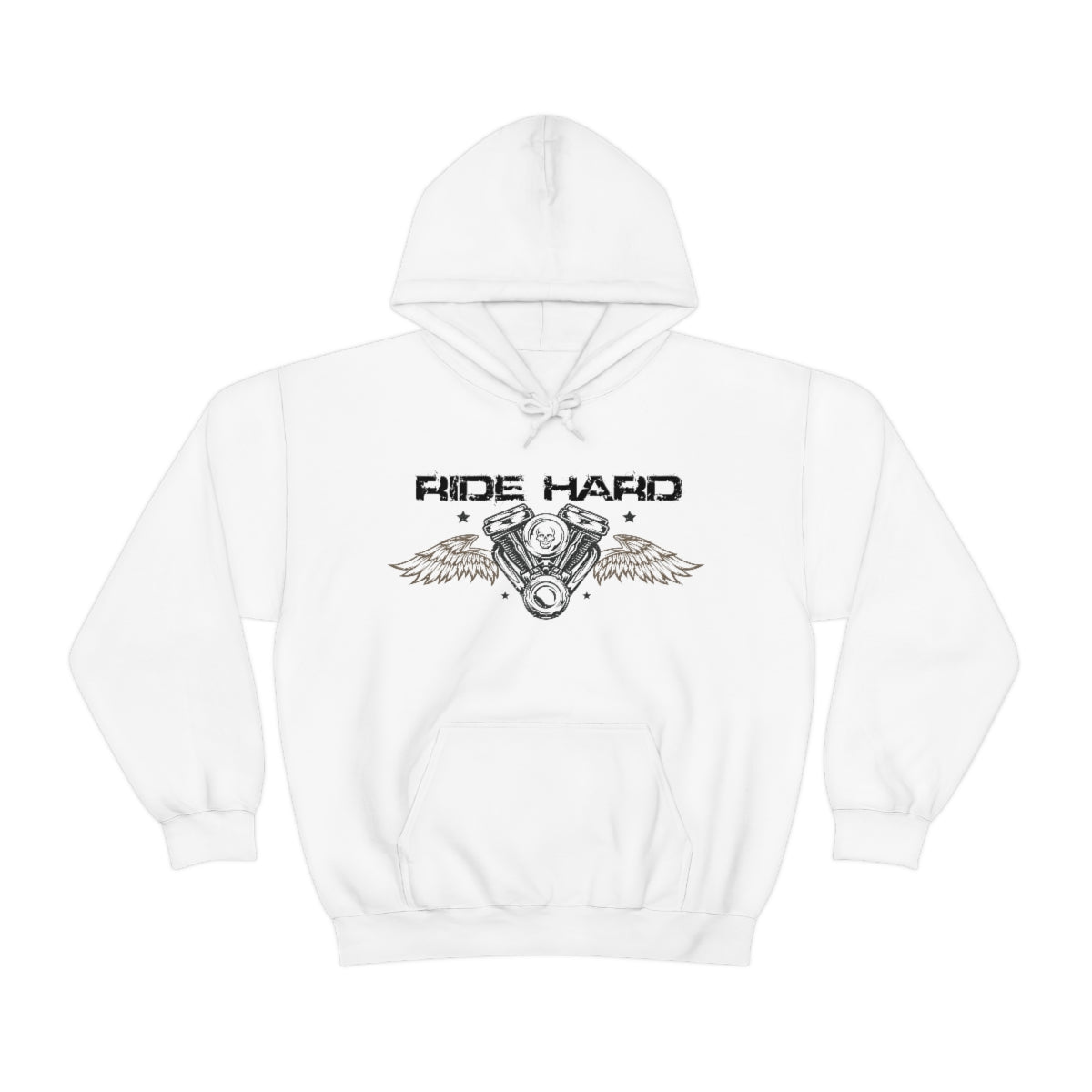 Ride Hard (Black Letter) Unisex Heavy Blend™ Hooded Sweatshirt