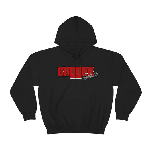 Bagger Babe (Red Letters) Unisex Heavy Blend™ Hooded Sweatshirt