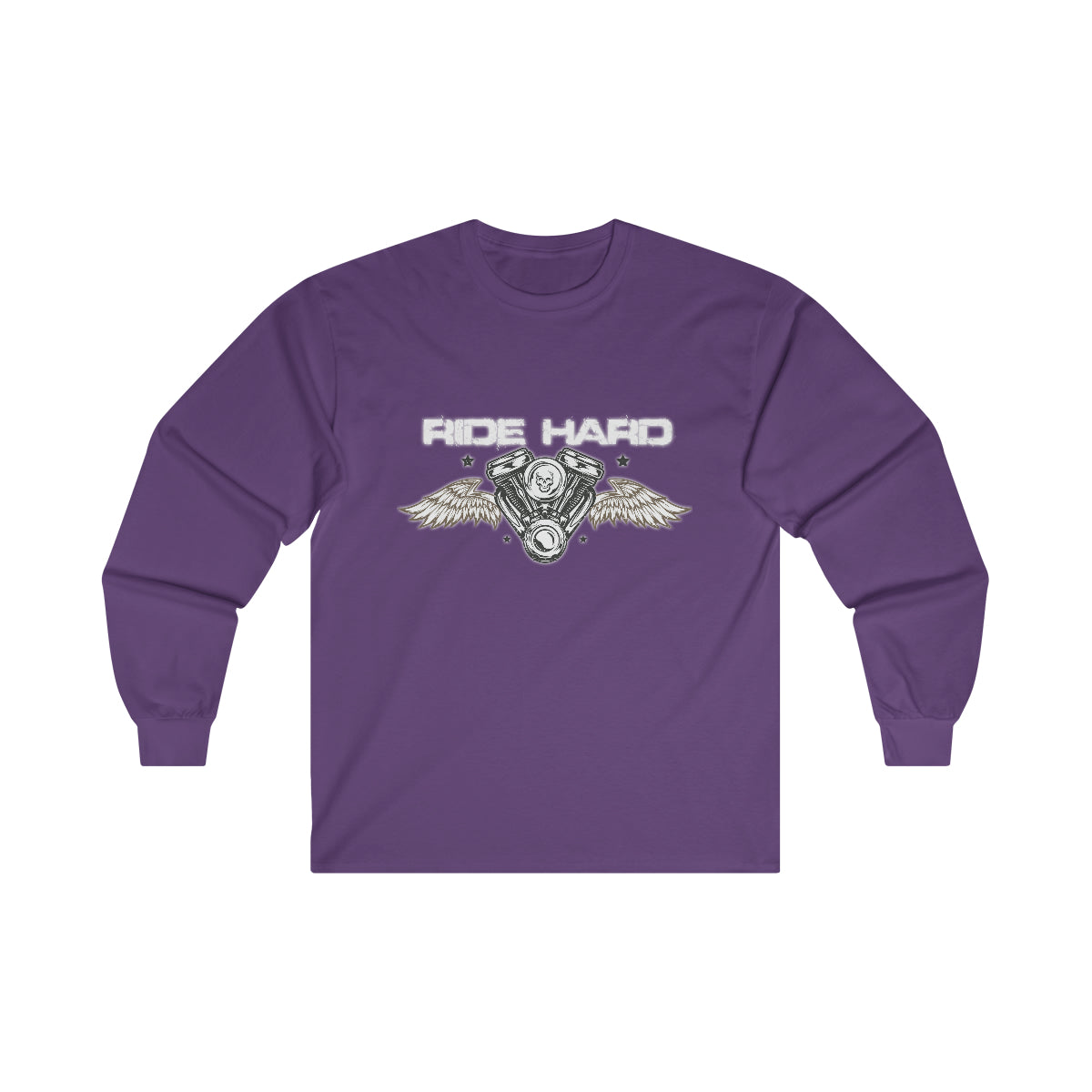 Ride Hard (White Letters ) Ultra Cotton Long Sleeve Tee