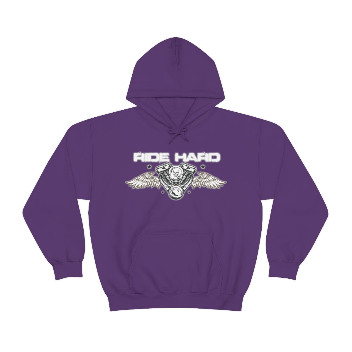 Ride Hard (White Letter) Unisex Heavy Blend™ Hooded Sweatshirt