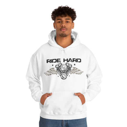 Ride Hard (Black Letter) Unisex Heavy Blend™ Hooded Sweatshirt