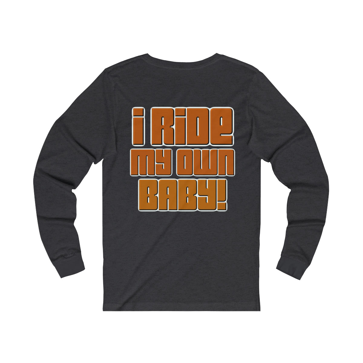 Bagger Babe (Orange Letters) Unisex Jersey Long Sleeve Tee