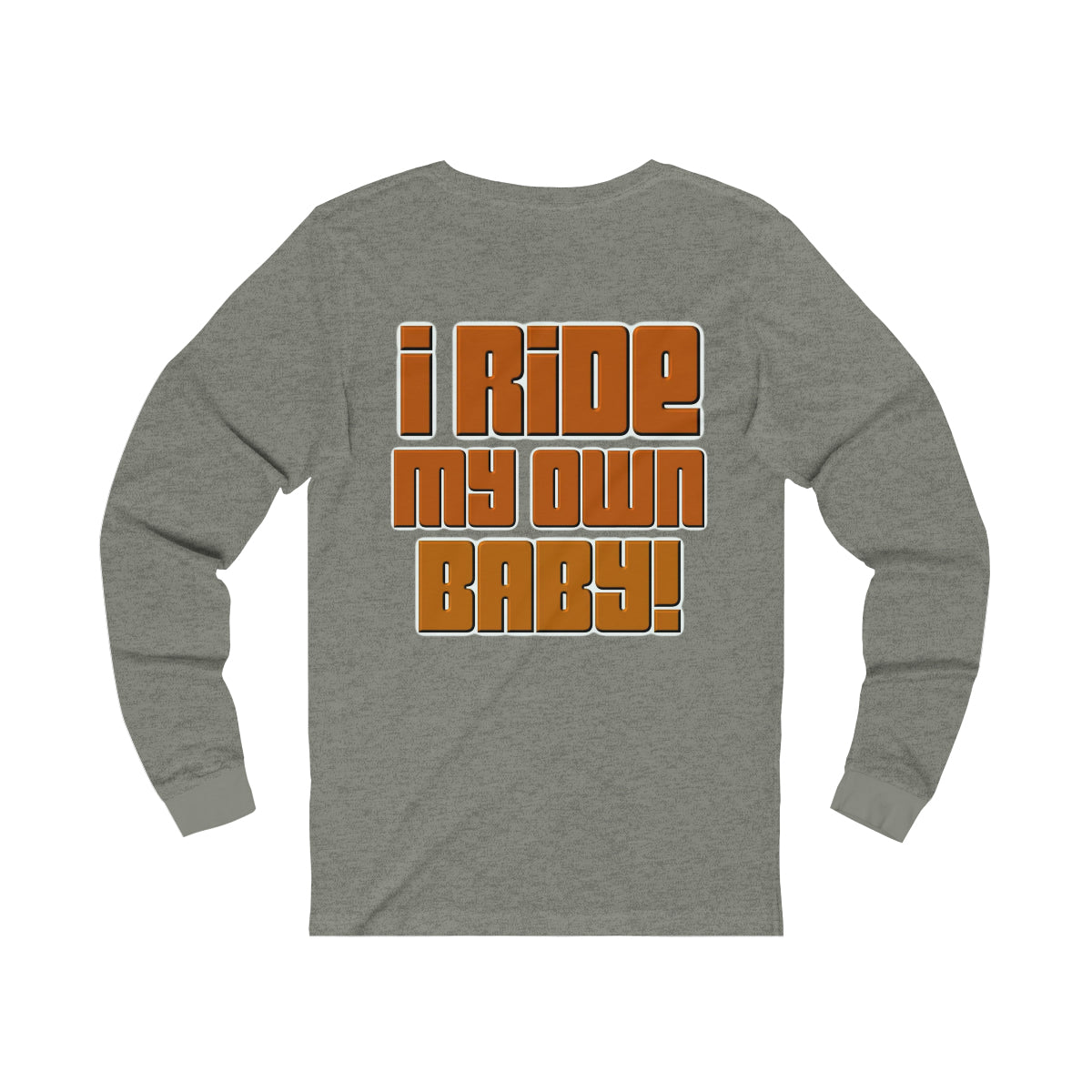Bagger Babe (Orange Letters) Unisex Jersey Long Sleeve Tee