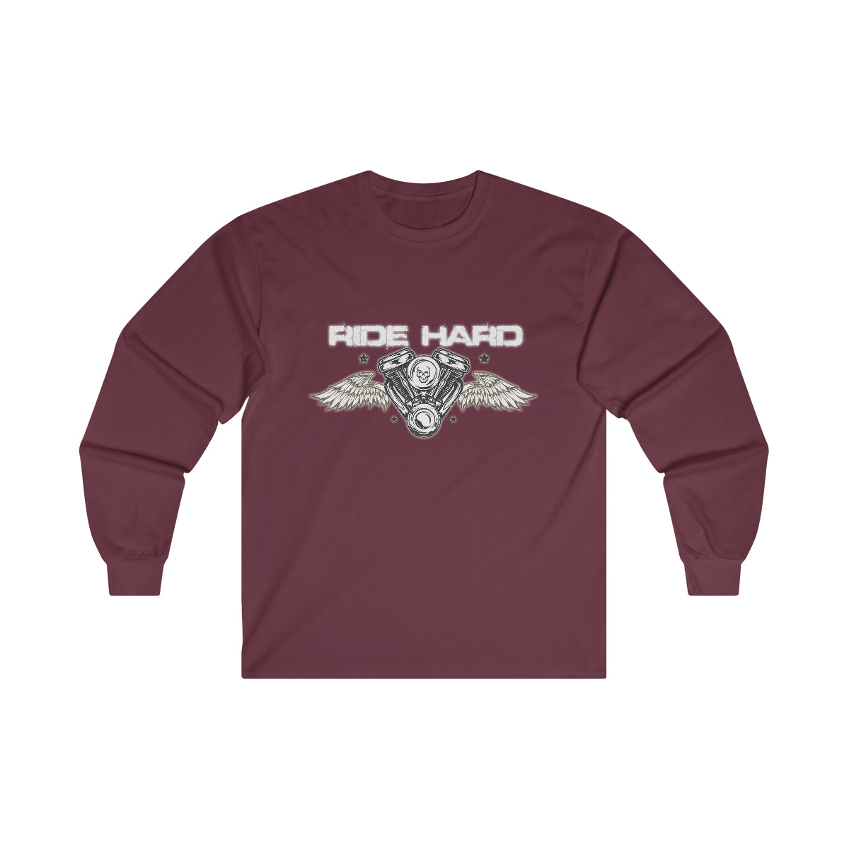 Ride Hard (White Letters ) Ultra Cotton Long Sleeve Tee