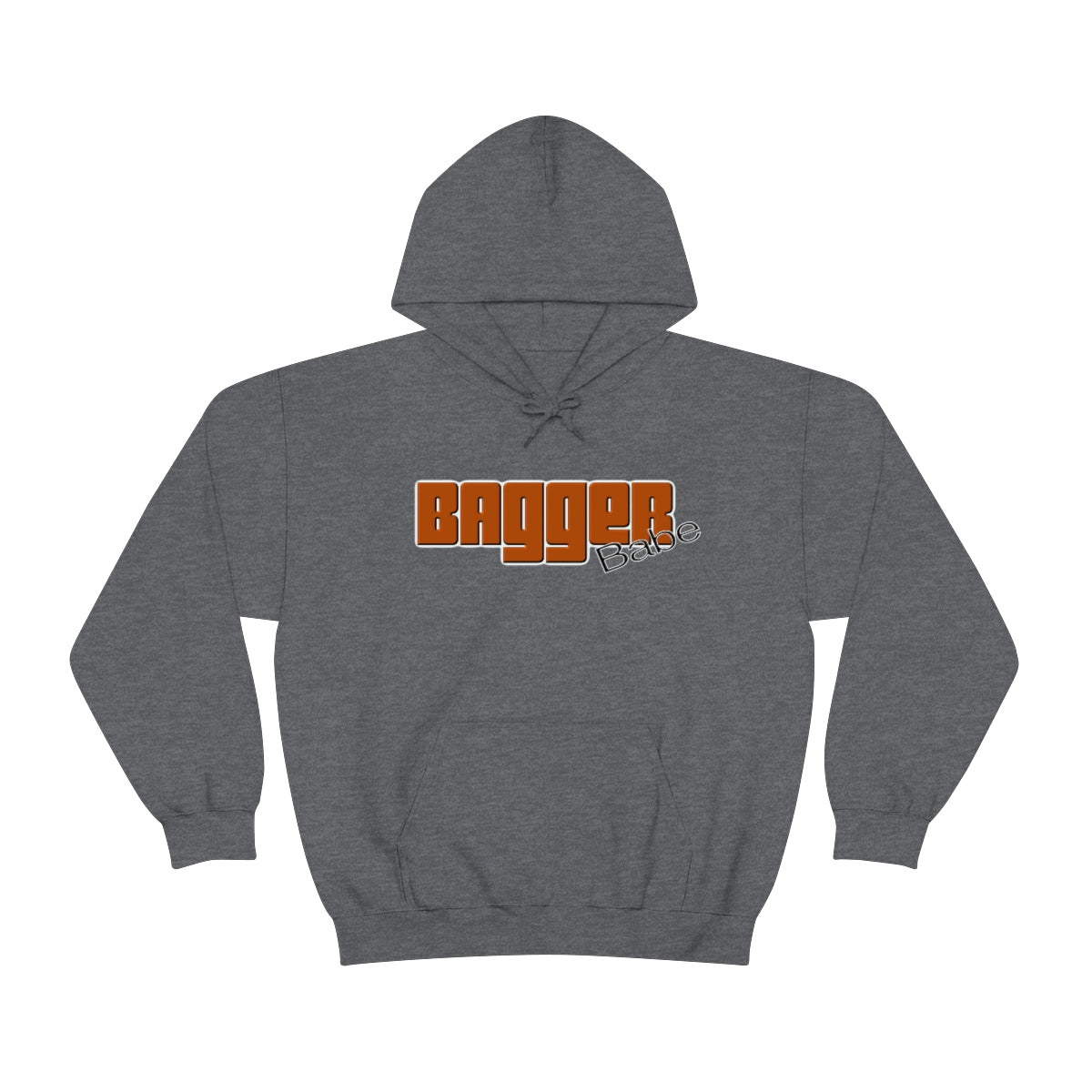 Bagger Babe ( Orange Letter ) Unisex Heavy Blend™ Hooded Sweatshirt