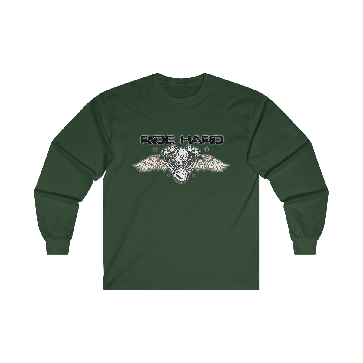 Ride Hard ( Black Letters ) Long Sleeve Tee