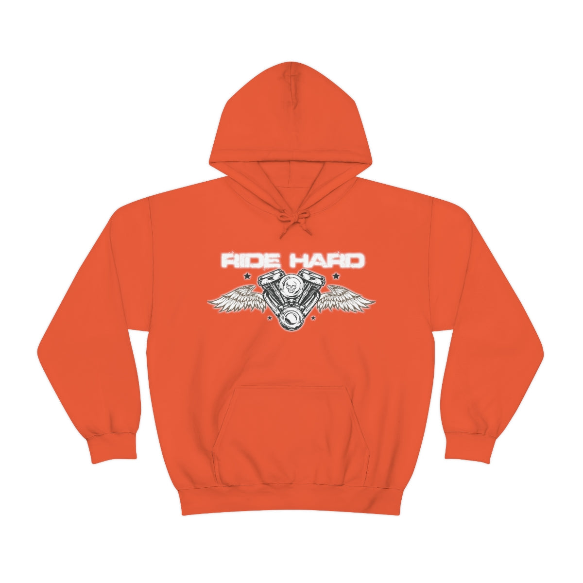 Ride Hard (White Letter) Unisex Heavy Blend™ Hooded Sweatshirt