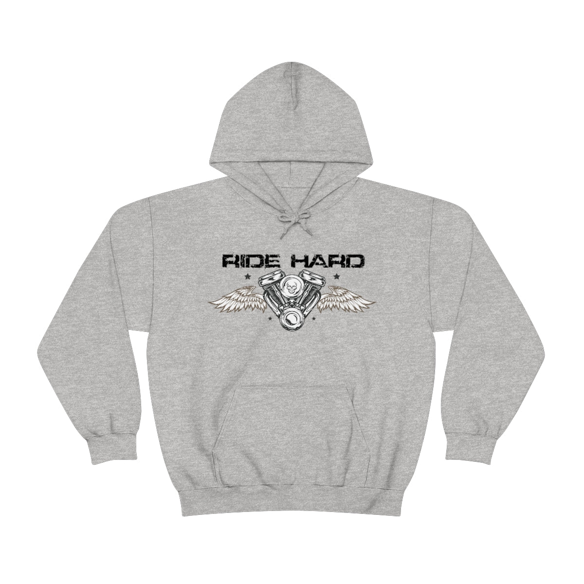 Ride Hard (Black Letter) Unisex Heavy Blend™ Hooded Sweatshirt