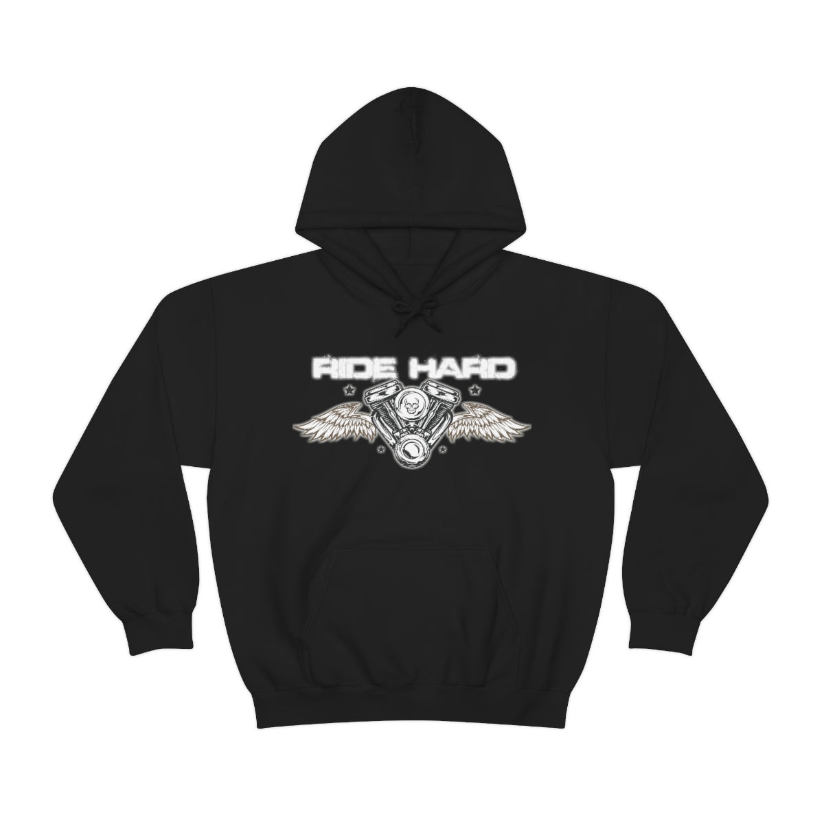 Ride Hard (White Letter) Unisex Heavy Blend™ Hooded Sweatshirt