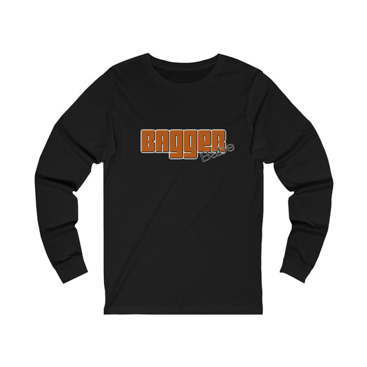 Bagger Babe (Orange Letters) Unisex Jersey Long Sleeve Tee