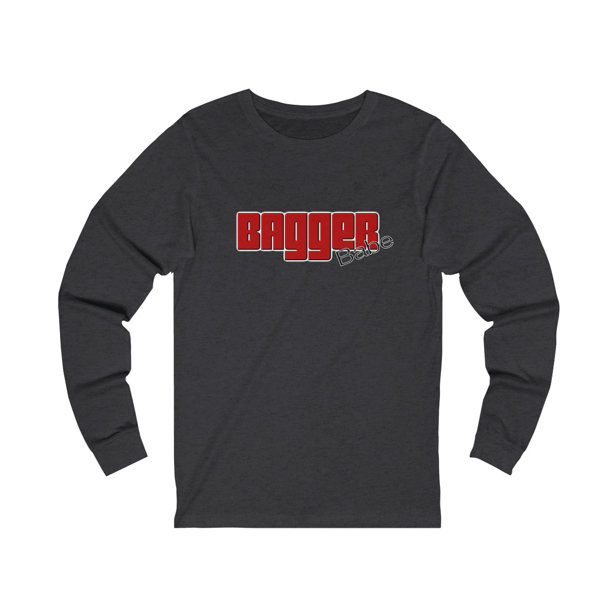 Bagger Babe (Red Letters) Unisex Jersey Long Sleeve Tee