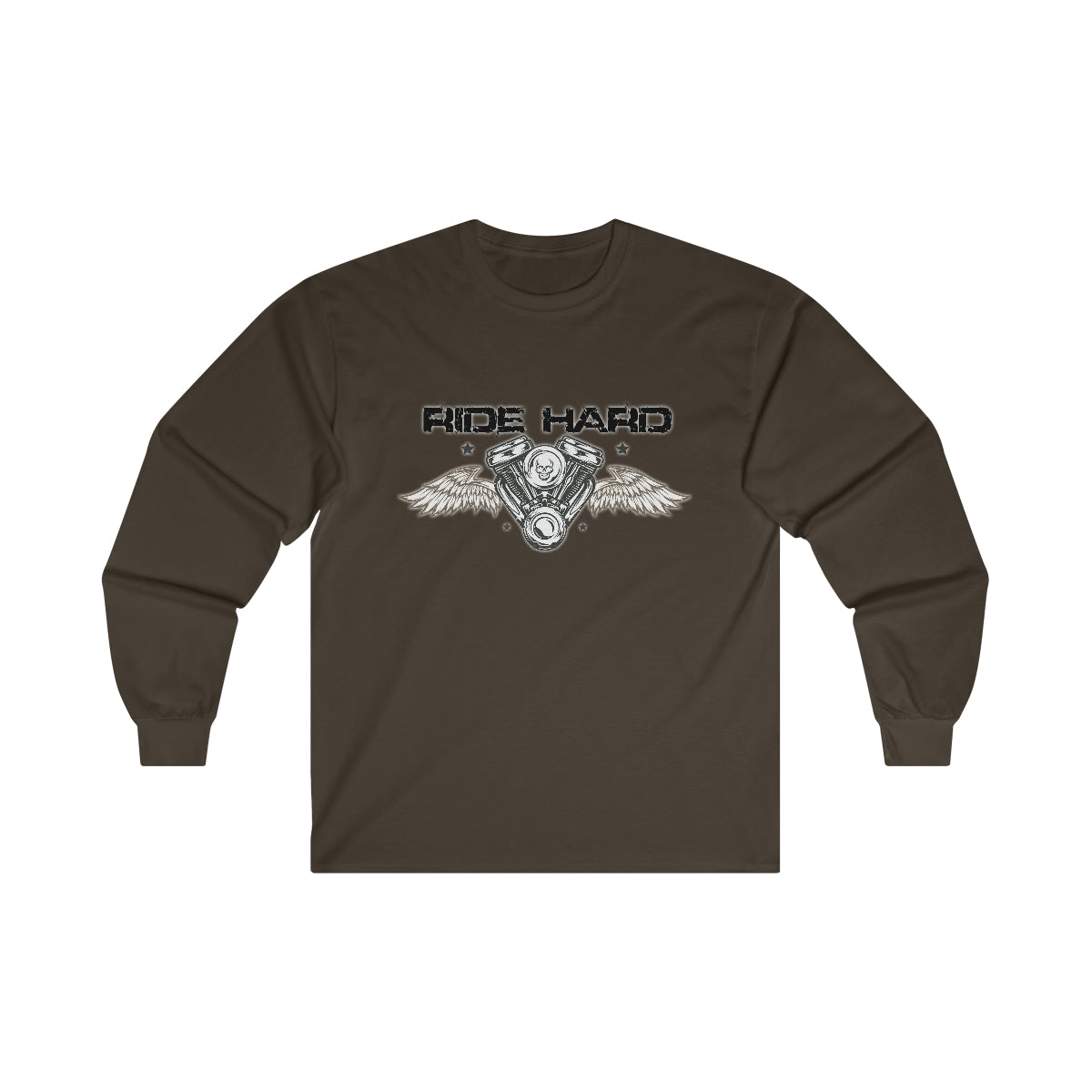 Ride Hard ( Black Letters ) Long Sleeve Tee