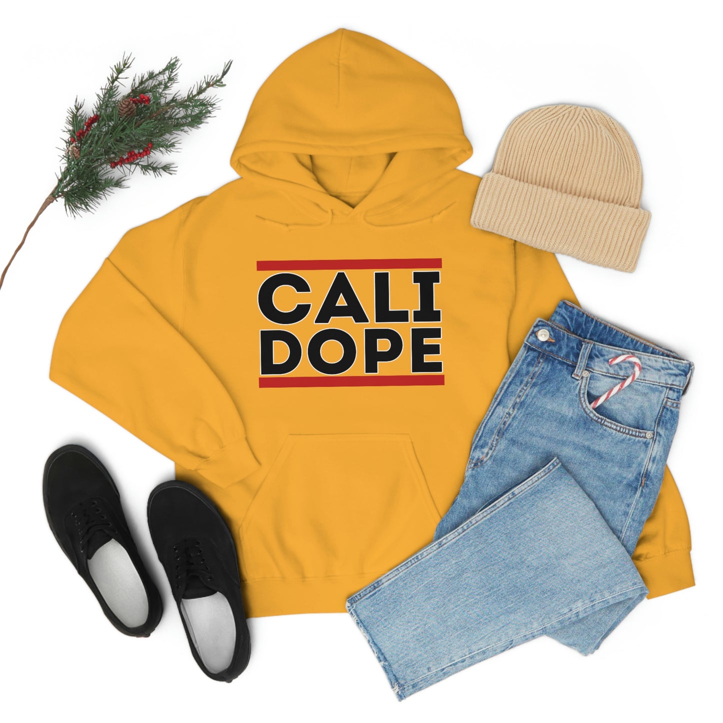 Cali Dope (Black Letters) Unisex Heavy Blend™ Hooded Sweatshirt