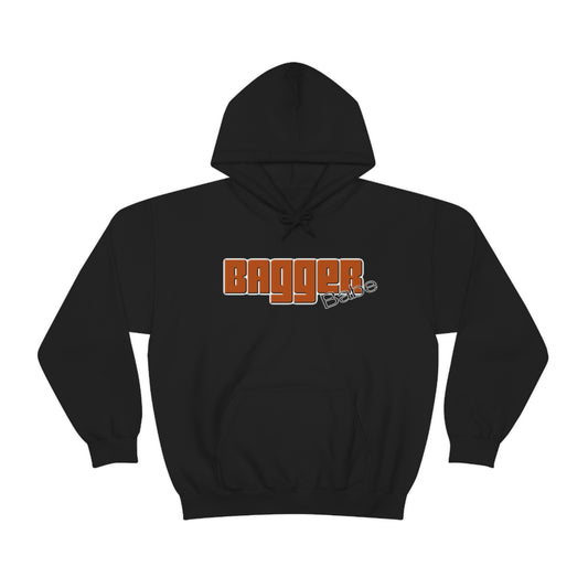Bagger Babe ( Orange Letter ) Unisex Heavy Blend™ Hooded Sweatshirt