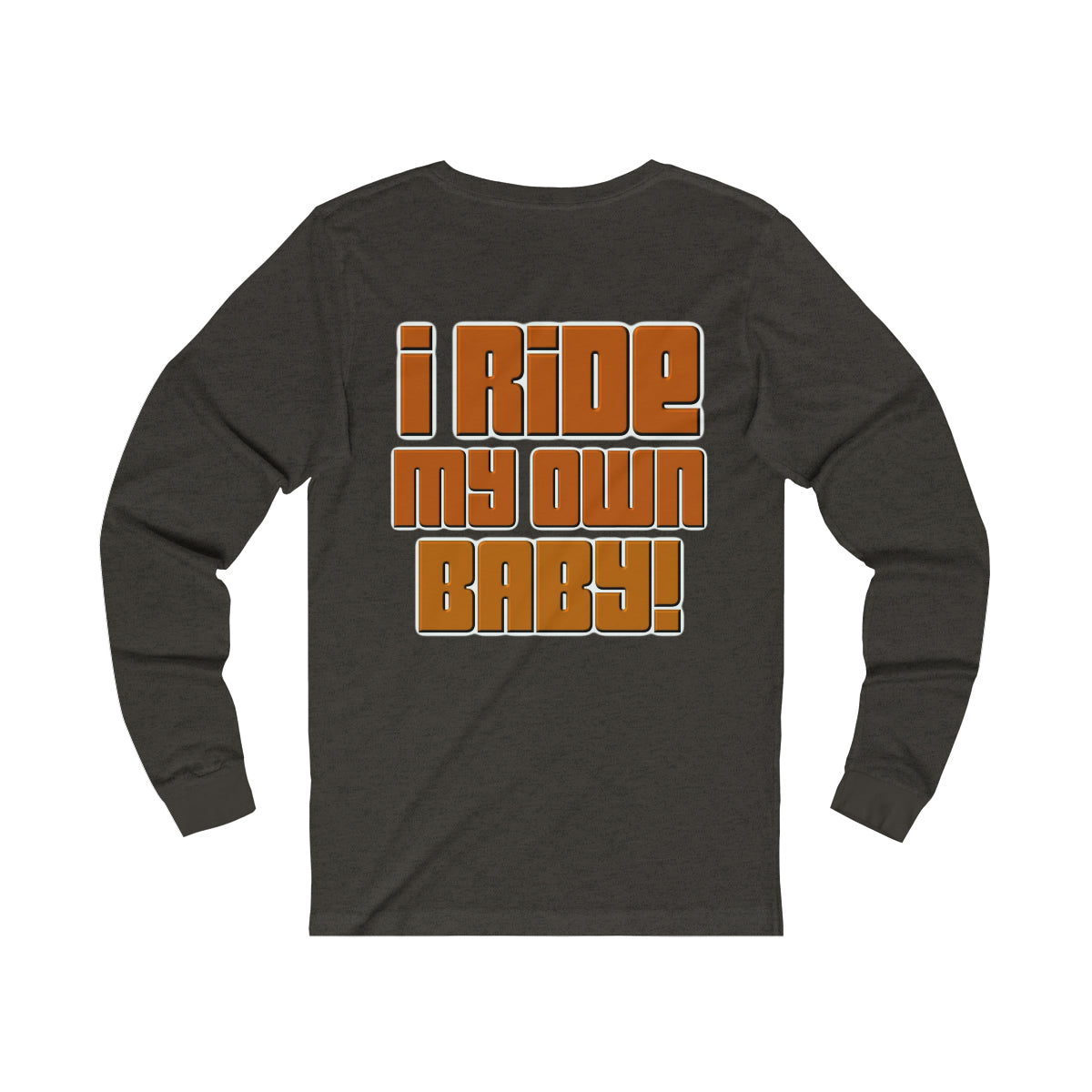 Bagger Babe (Orange Letters) Unisex Jersey Long Sleeve Tee