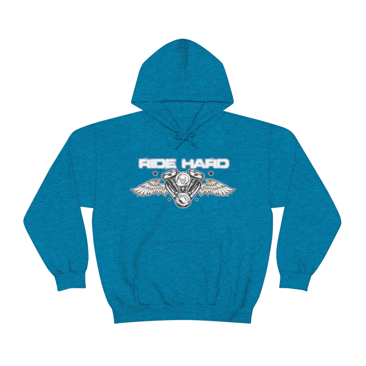 Ride Hard (White Letter) Unisex Heavy Blend™ Hooded Sweatshirt