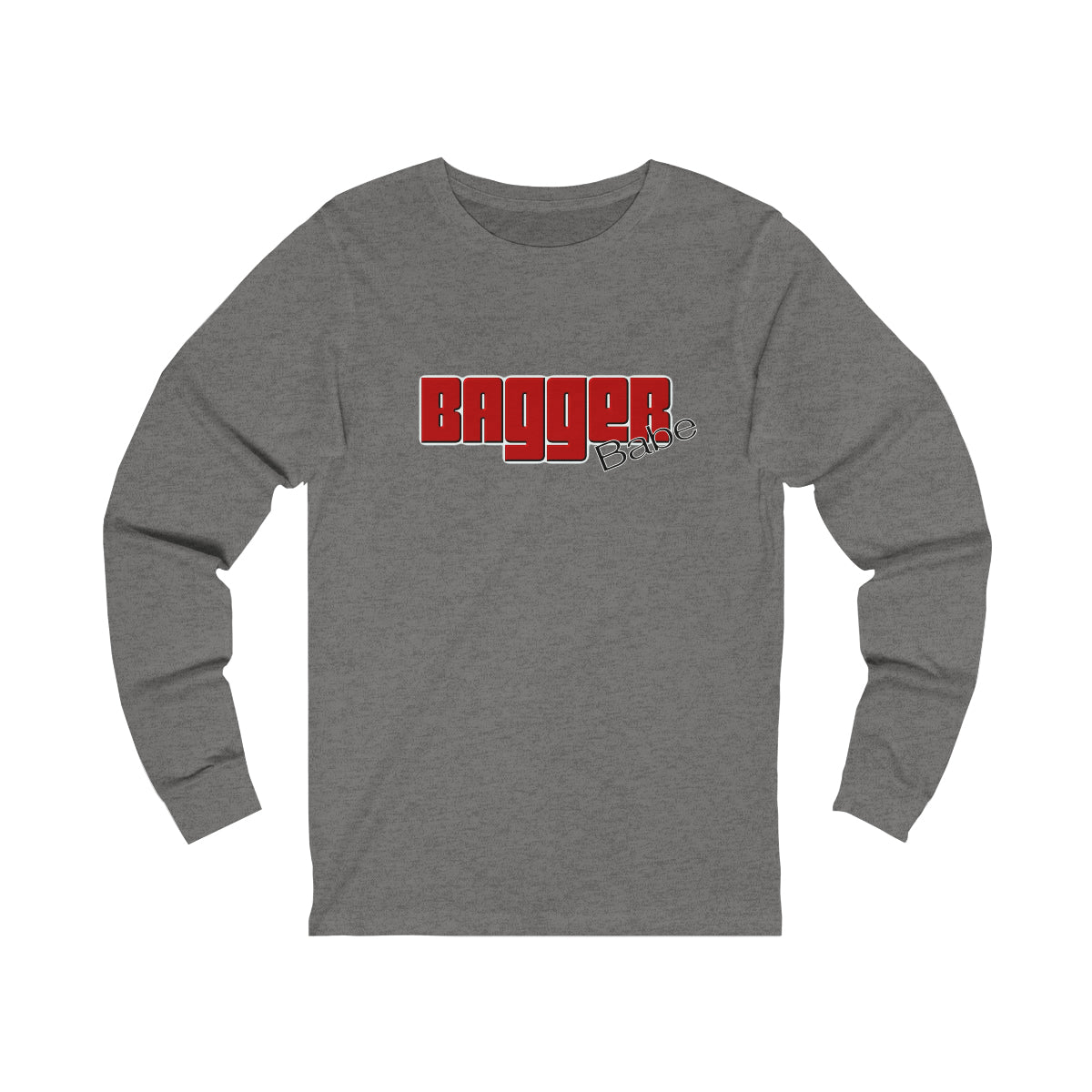 Bagger Babe (Red Letters) Unisex Jersey Long Sleeve Tee