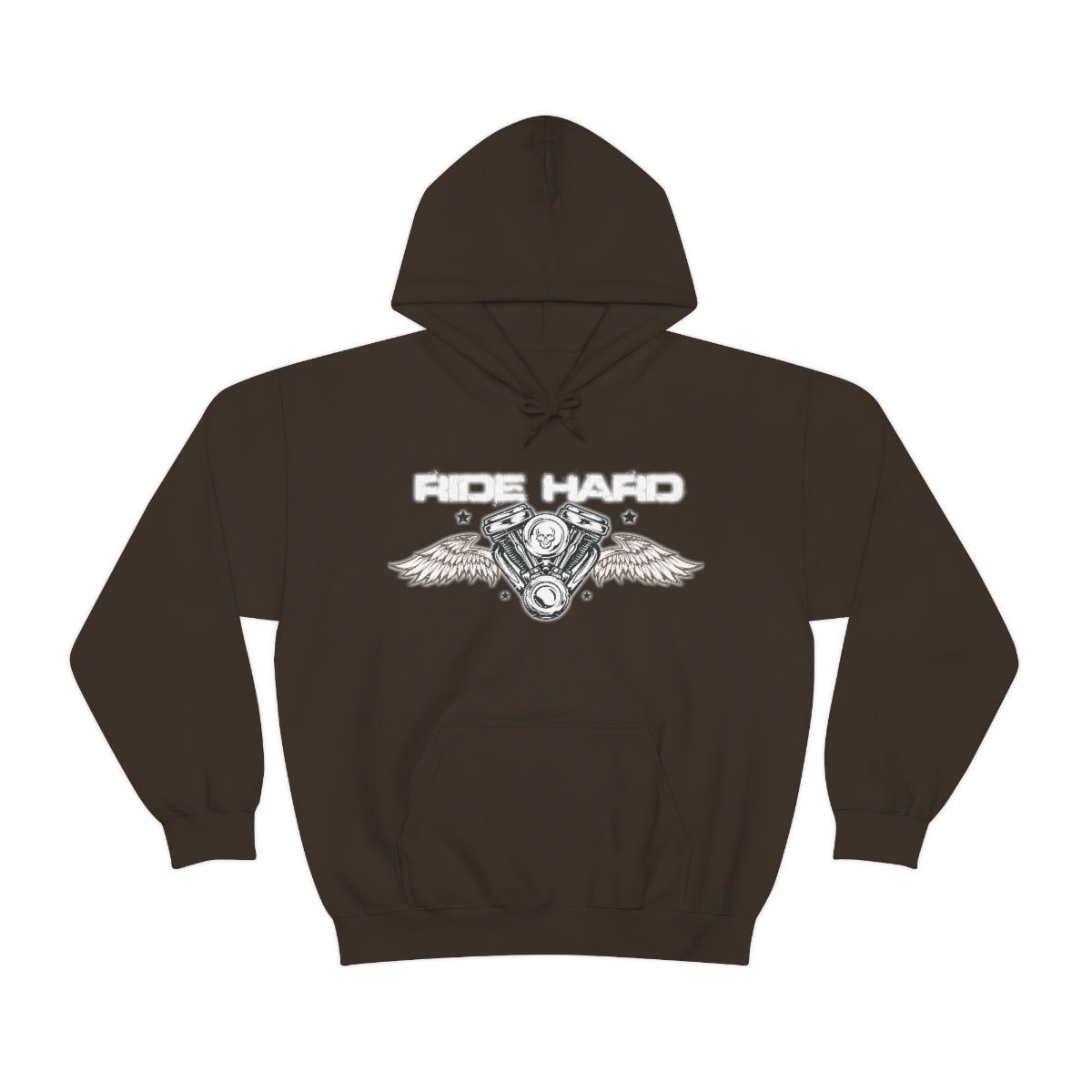 Ride Hard (White Letter) Unisex Heavy Blend™ Hooded Sweatshirt