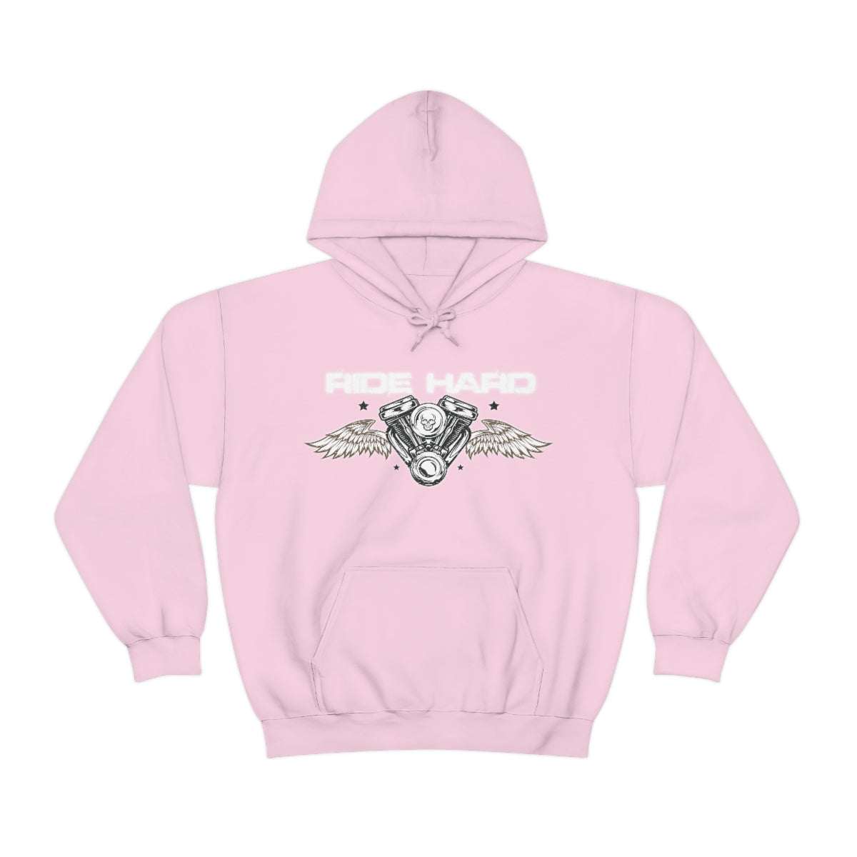 Ride Hard (White Letter) Unisex Heavy Blend™ Hooded Sweatshirt