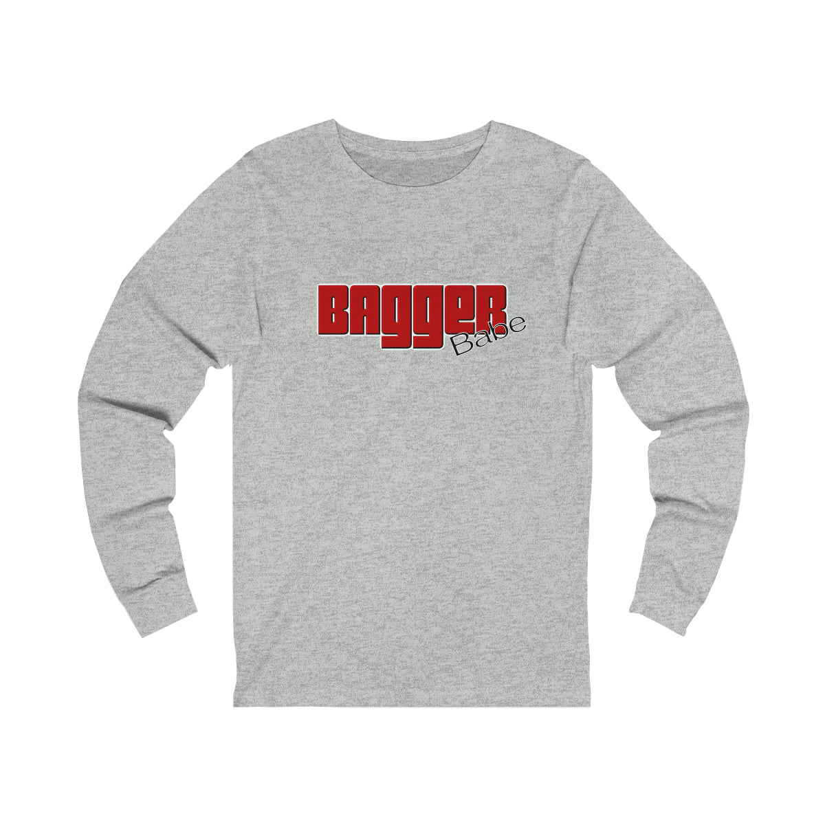 Bagger Babe (Red Letters) Unisex Jersey Long Sleeve Tee