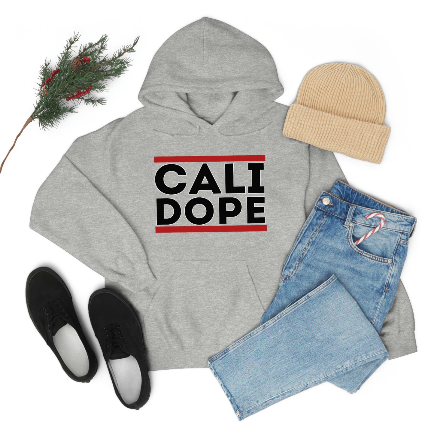 Cali Dope (Black Letters) Unisex Heavy Blend™ Hooded Sweatshirt