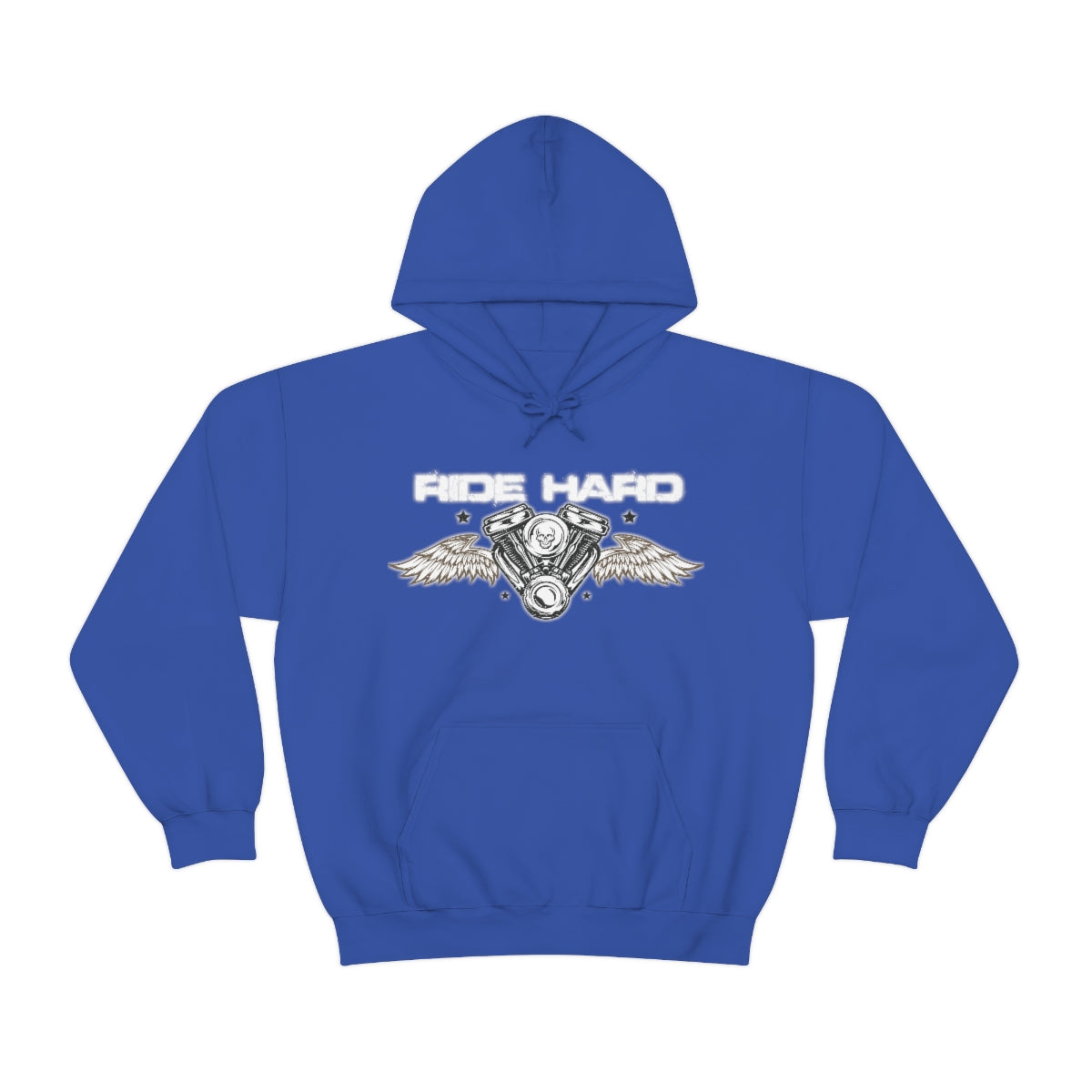 Ride Hard (White Letter) Unisex Heavy Blend™ Hooded Sweatshirt