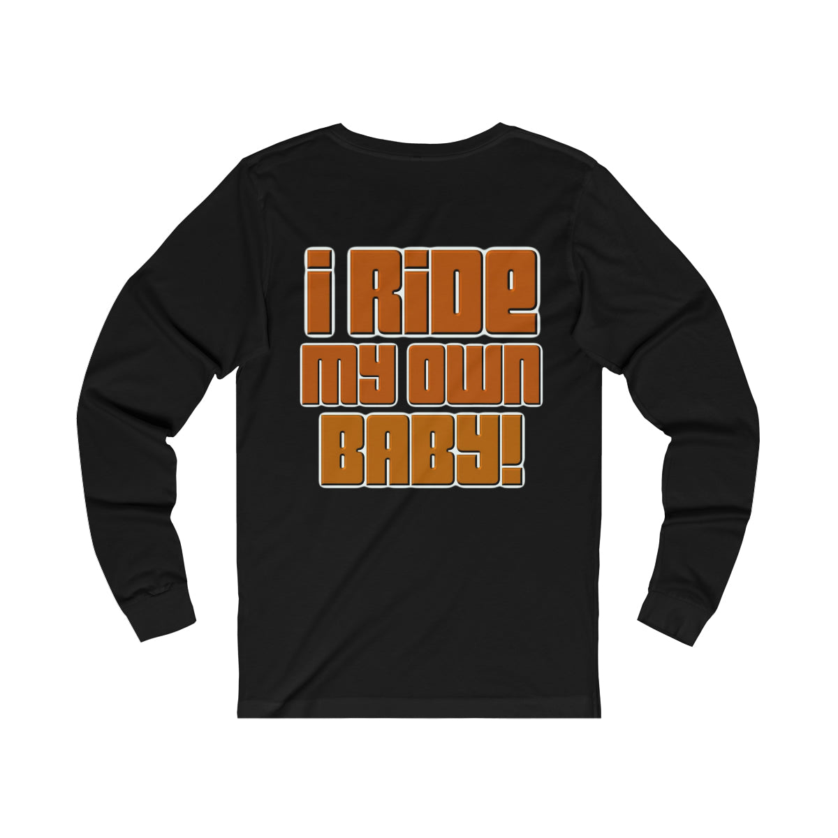 Bagger Babe (Orange Letters) Unisex Jersey Long Sleeve Tee