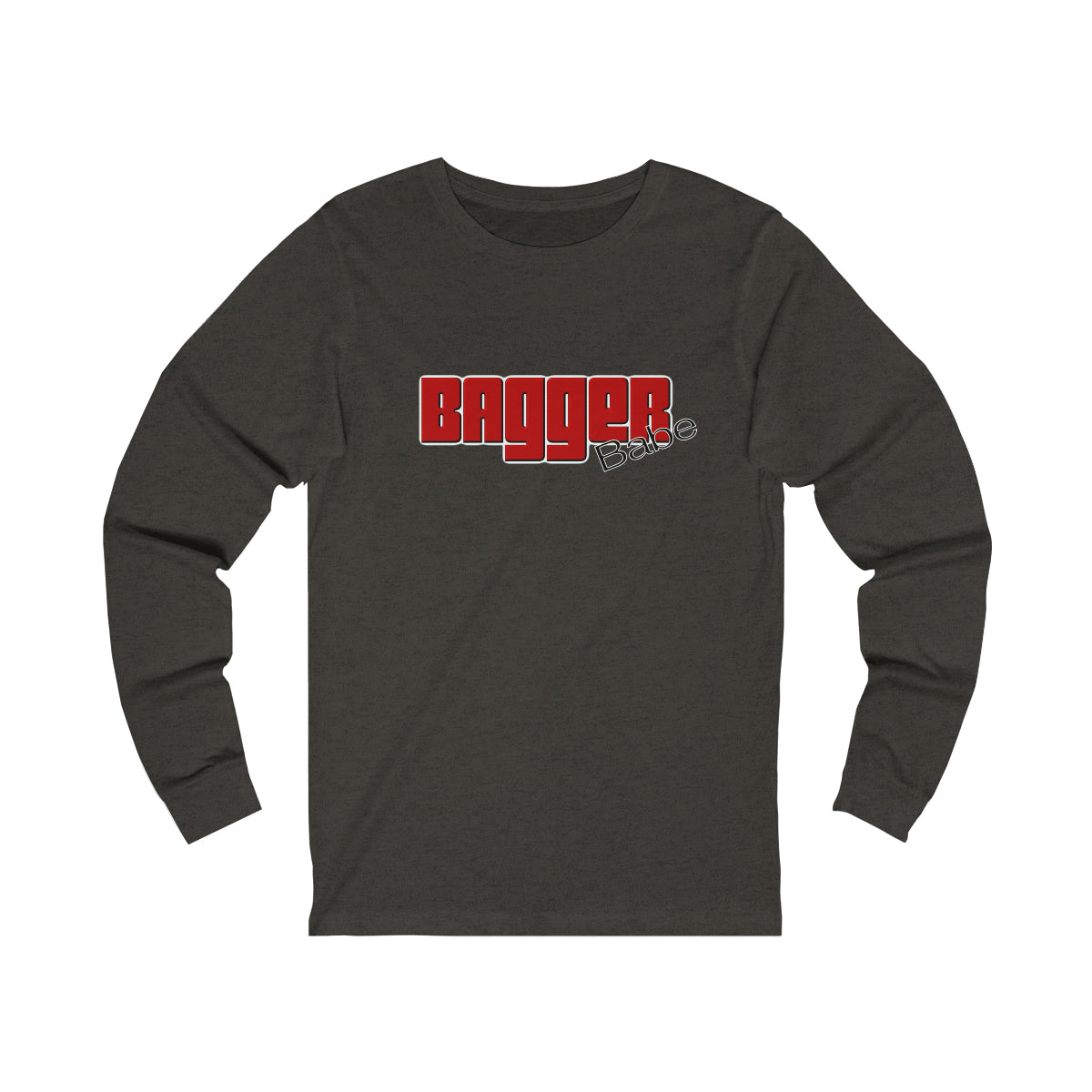 Bagger Babe (Red Letters) Unisex Jersey Long Sleeve Tee
