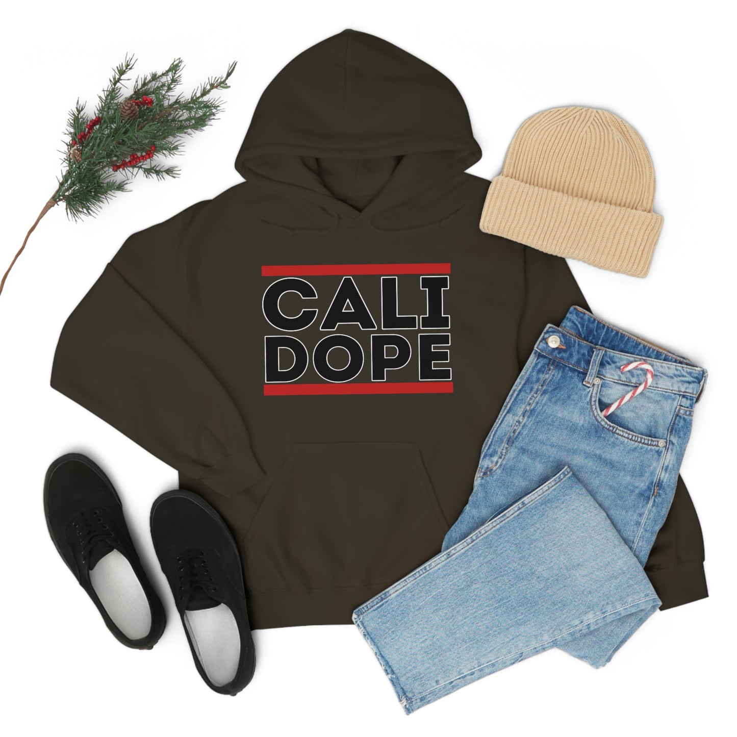 Cali Dope (Black Letters) Unisex Heavy Blend™ Hooded Sweatshirt