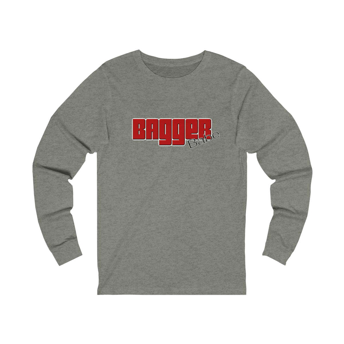 Bagger Babe (Red Letters) Unisex Jersey Long Sleeve Tee