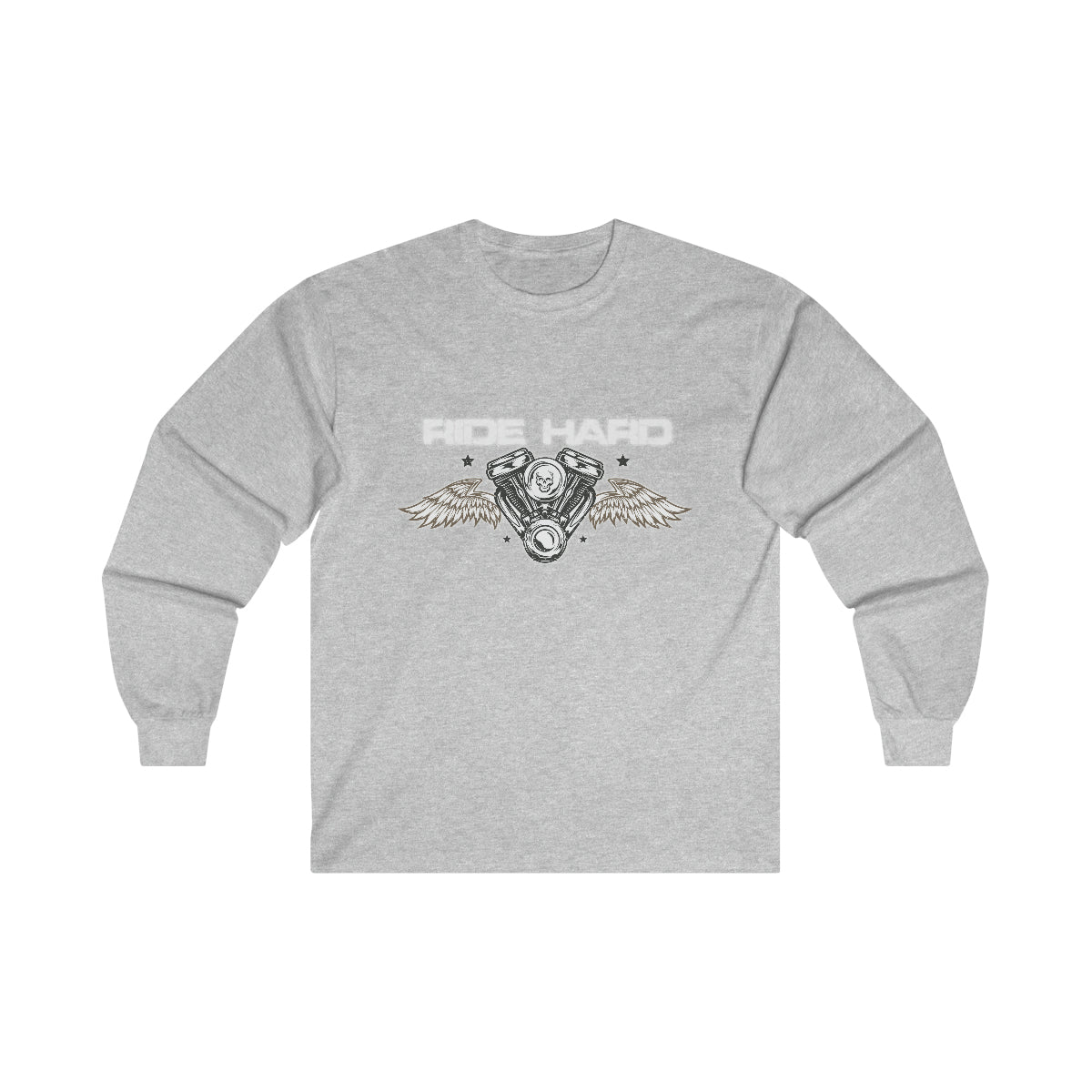 Ride Hard (White Letters ) Ultra Cotton Long Sleeve Tee