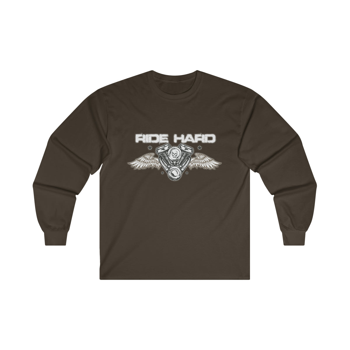 Ride Hard (White Letters ) Ultra Cotton Long Sleeve Tee