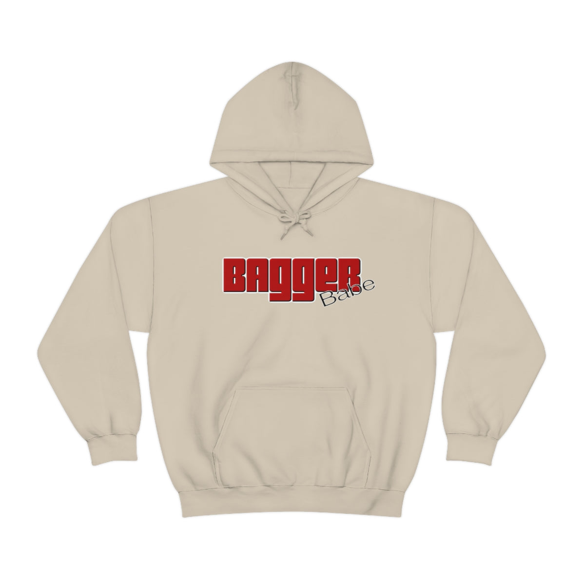 Bagger Babe (Red Letters) Unisex Heavy Blend™ Hooded Sweatshirt