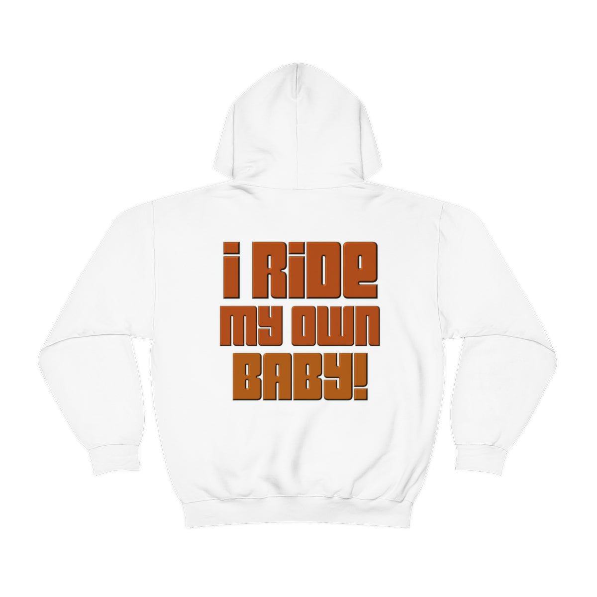 Bagger Babe ( Orange Letter ) Unisex Heavy Blend™ Hooded Sweatshirt