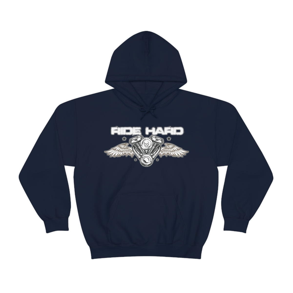Ride Hard (White Letter) Unisex Heavy Blend™ Hooded Sweatshirt