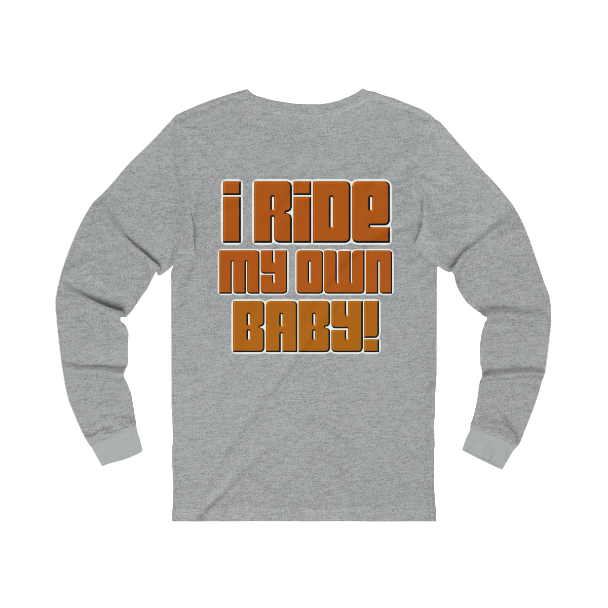 Bagger Babe (Orange Letters) Unisex Jersey Long Sleeve Tee
