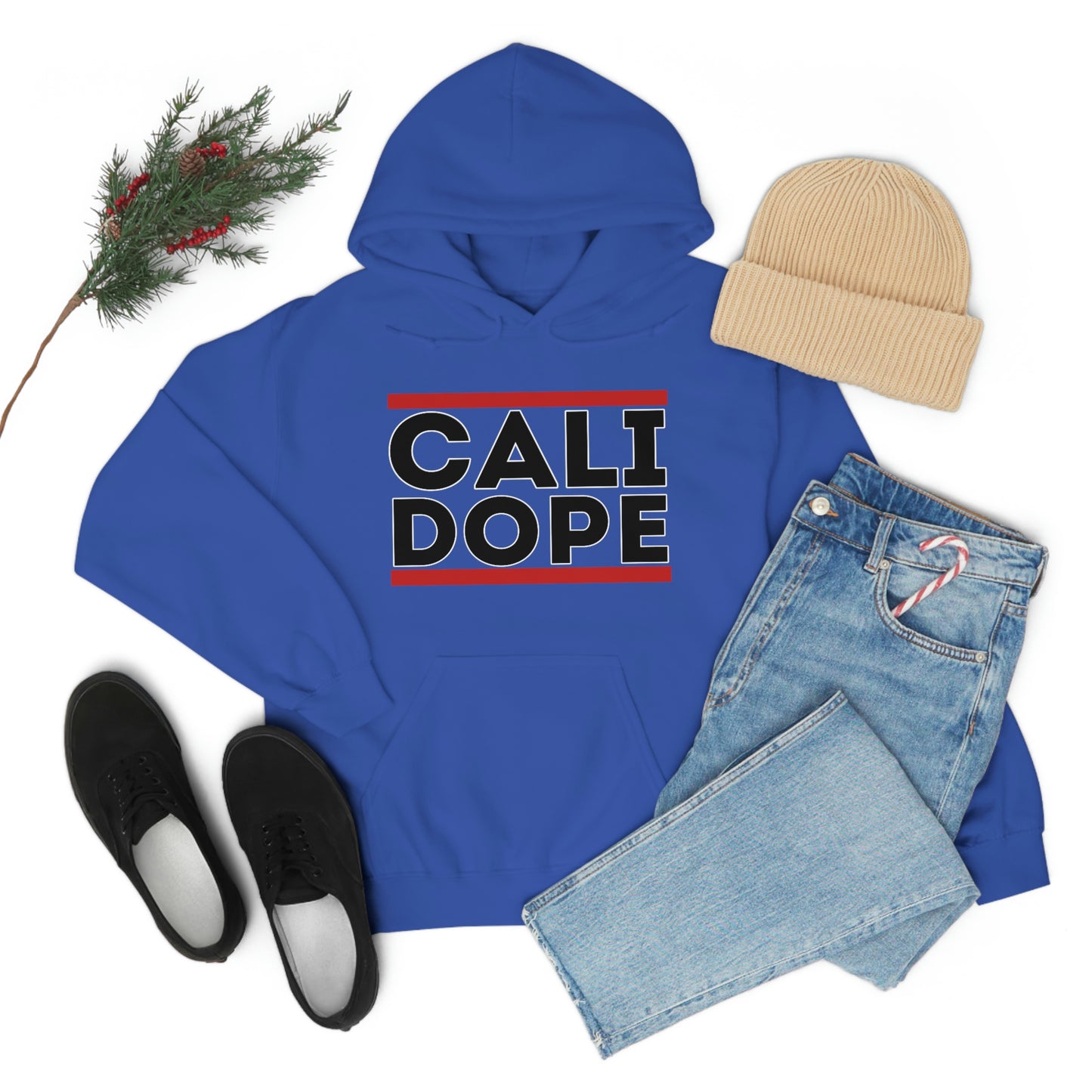 Cali Dope (Black Letters) Unisex Heavy Blend™ Hooded Sweatshirt