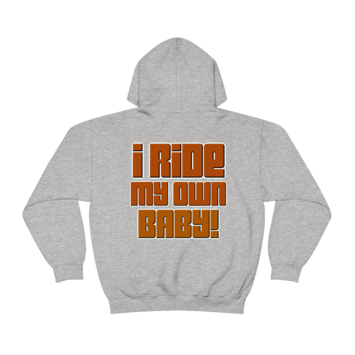 Bagger Babe ( Orange Letter ) Unisex Heavy Blend™ Hooded Sweatshirt