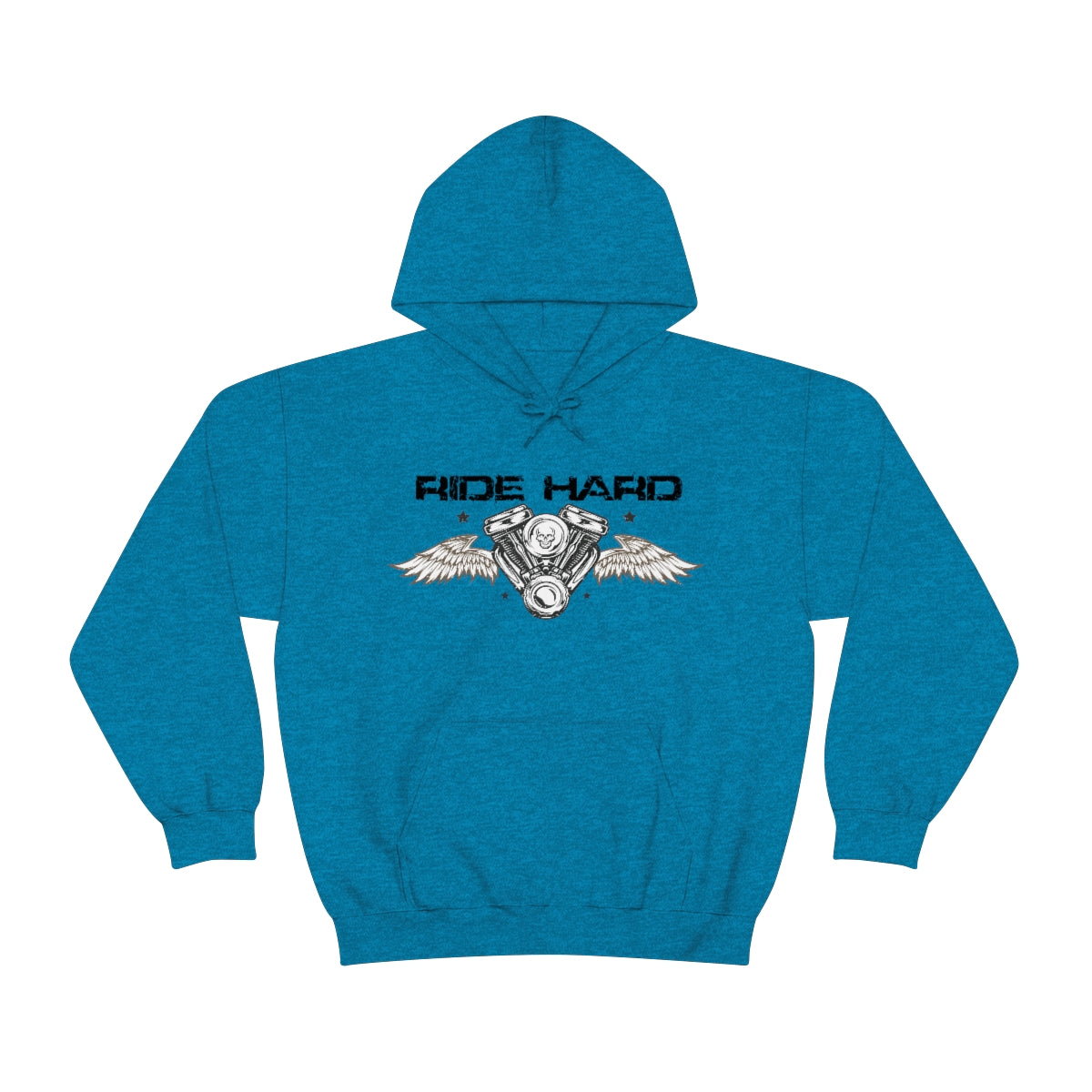 Ride Hard (Black Letter) Unisex Heavy Blend™ Hooded Sweatshirt