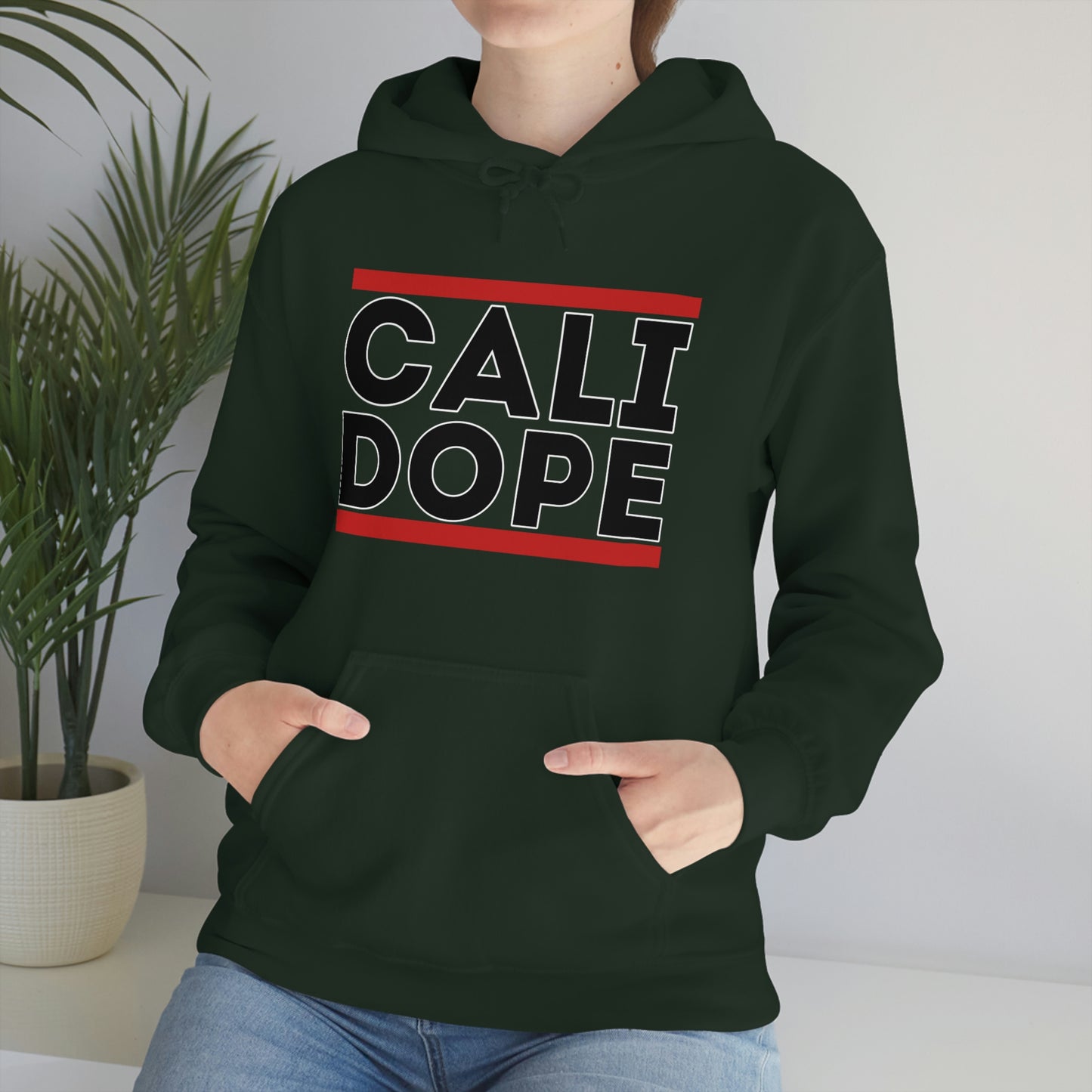 Cali Dope (Black Letters) Unisex Heavy Blend™ Hooded Sweatshirt