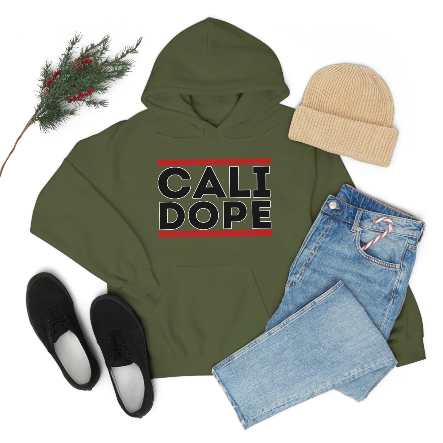 Cali Dope (Black Letters) Unisex Heavy Blend™ Hooded Sweatshirt