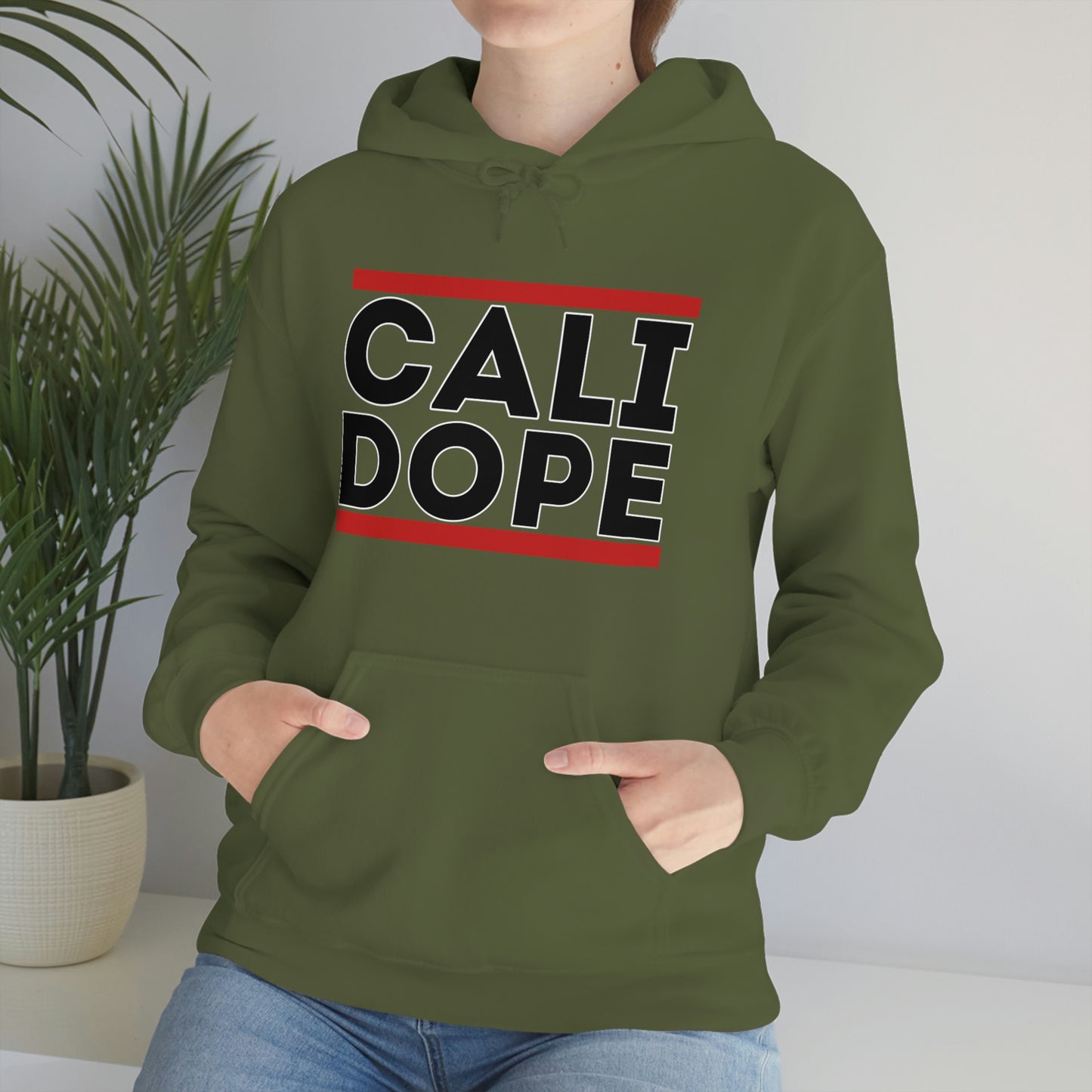 Cali Dope (Black Letters) Unisex Heavy Blend™ Hooded Sweatshirt