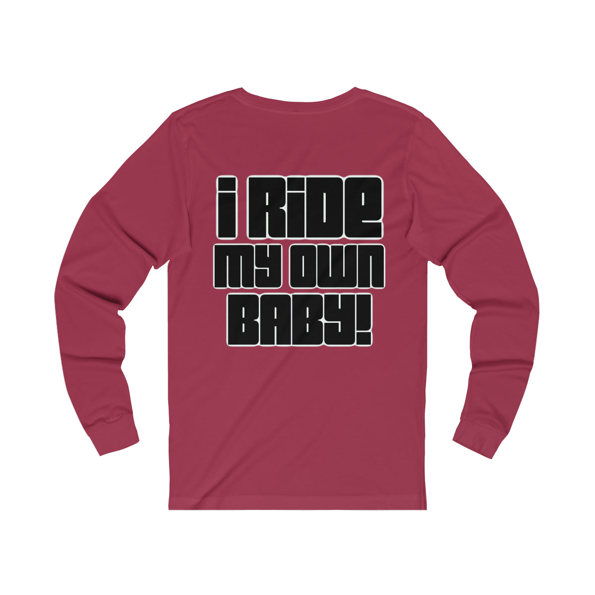 Bagger Babe (Black Letters) Unisex Jersey Long Sleeve Tee