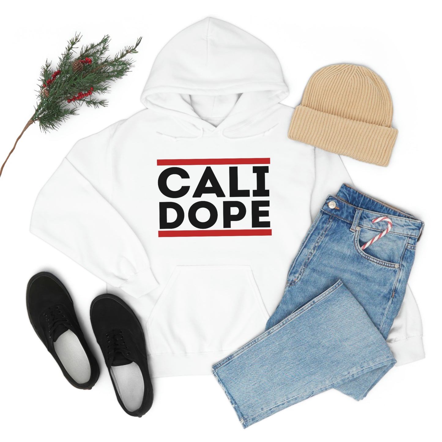 Cali Dope (Black Letters) Unisex Heavy Blend™ Hooded Sweatshirt